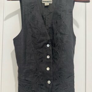 Jennifer Moore Charcoal Gray Vest